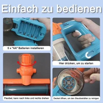 Aspirateur jouet 3 en 1 pour enfants dès 3 ans – image 3