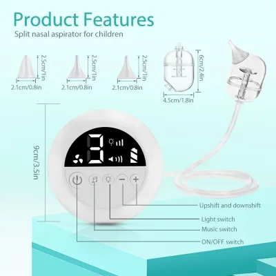 Aspirateur nasal électrique bébé en silicone – image 2