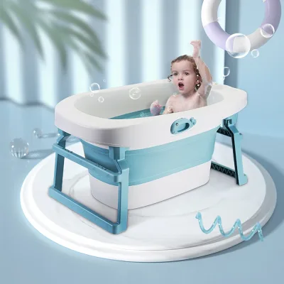 Baignoire pliable pour bébé avec drainage rapide