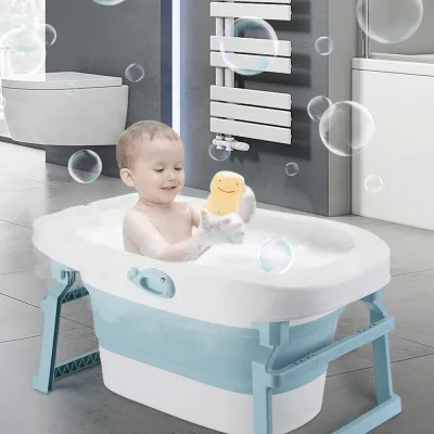 Baignoire pliable pour bébé avec drainage rapide – image 3