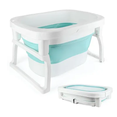 Baignoire pliable pour bébé avec pieds surélevés