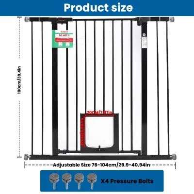 Barrière de porte et d'escalier en fer, sans perçage – image 2