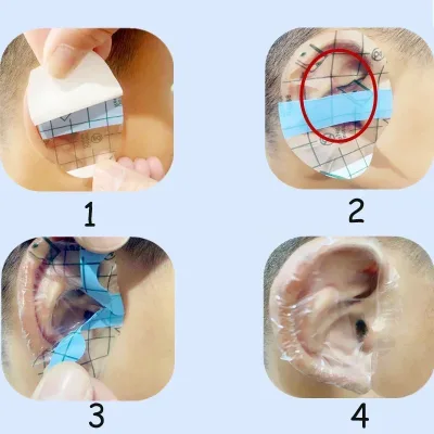 Cache-oreilles jetables imperméables pour bébé – image 3