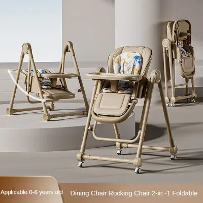 Chaise haute enfant 2 en 1, siège réglable en métal – image 2