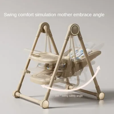 Chaise haute enfant 2 en 1, siège réglable en métal – image 3