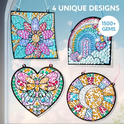 Kit d'attrape-soleil à décorer, 4 modèles – image 2