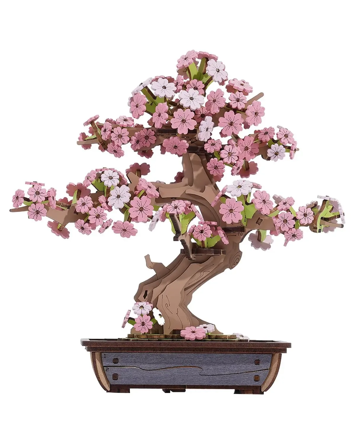 Kit de puzzle 3D en bois, bonsaï sakura