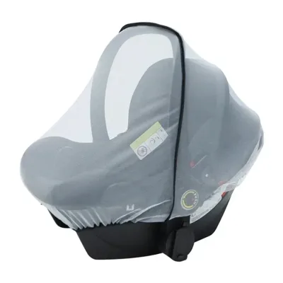 Moustiquaire blanche pour poussette et siège auto – image 2