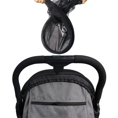 Moustiquaire intégrale pour poussette, maille zippée – image 3
