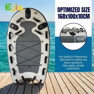 Planche gonflable grise pour sports nautiques – image 3