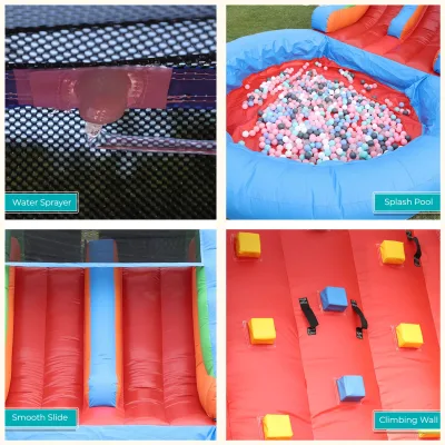 Structure gonflable aquatique avec toboggan en PVC – image 3